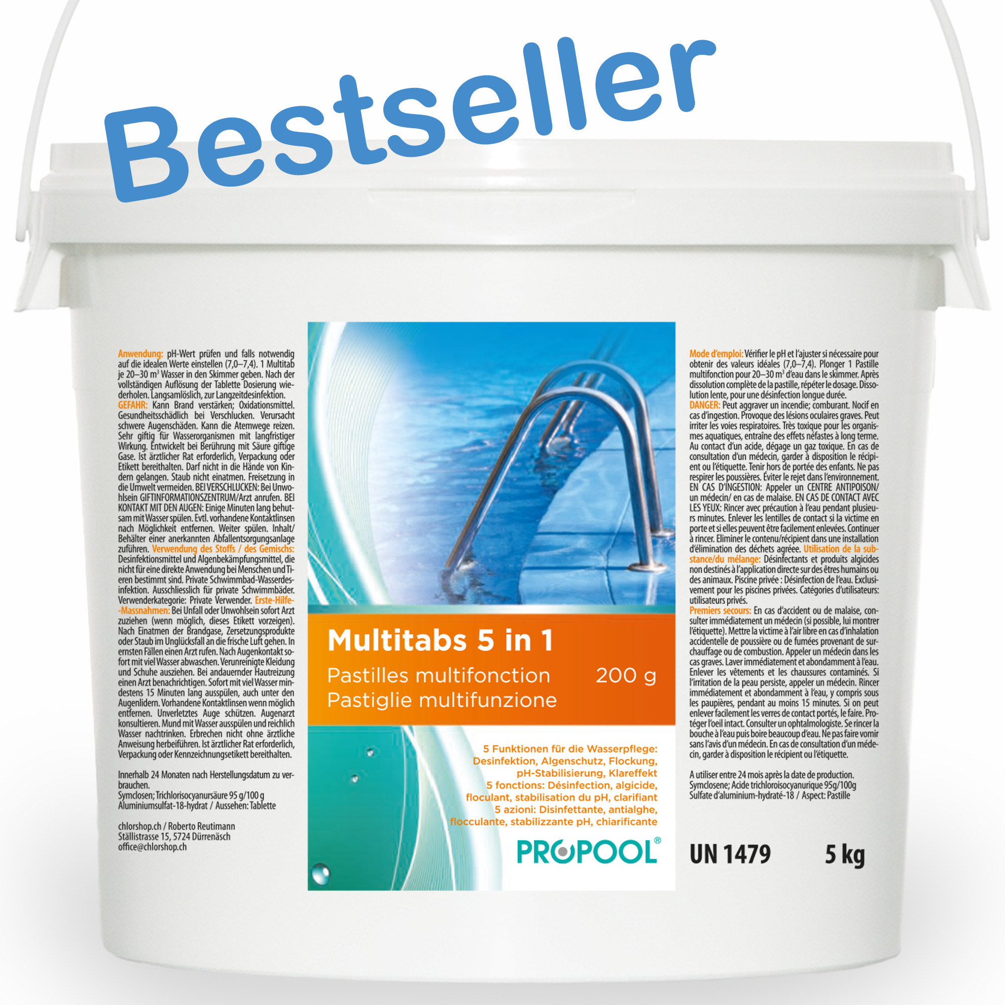agrandit la photo PROPOOL® Pastilles multifonction 200 g