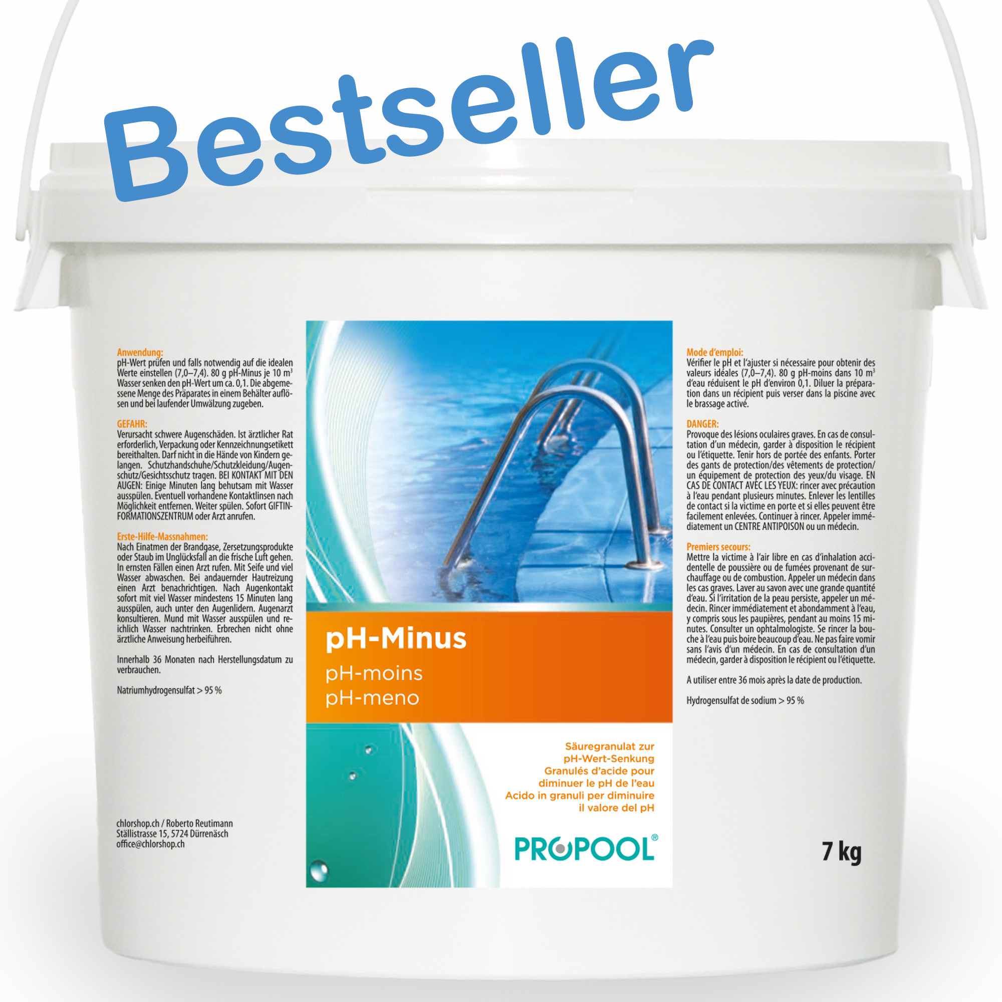 agrandit la photo PROPOOL® pH-moins granulés